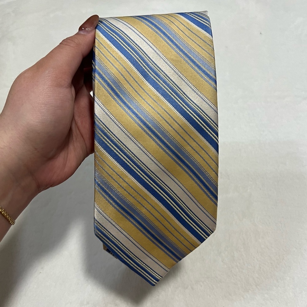JOSEPH ABBOUD BLUE YELLOW TIE